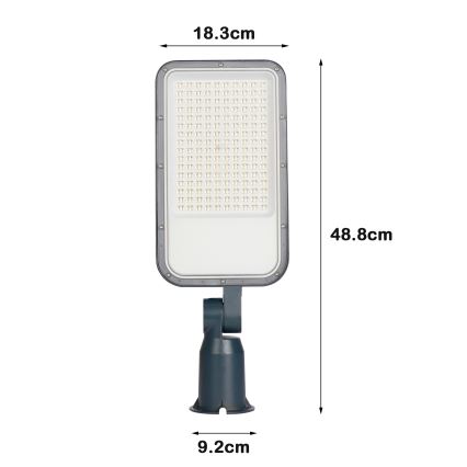 Brilagi - LED Venkovní pouliční lampa s kloubem URBANLIGHT LED/100W/230V antracit IP65