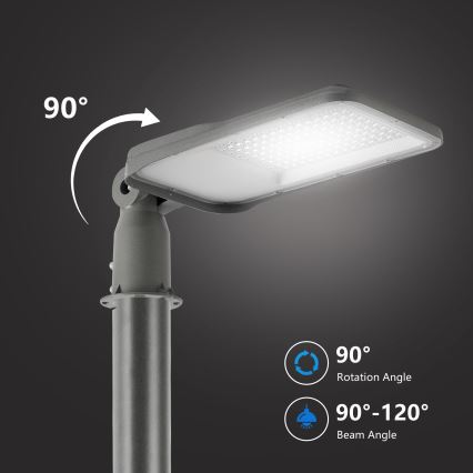 Brilagi - LED Venkovní pouliční lampa s kloubem URBANLIGHT LED/100W/230V šedá IP65