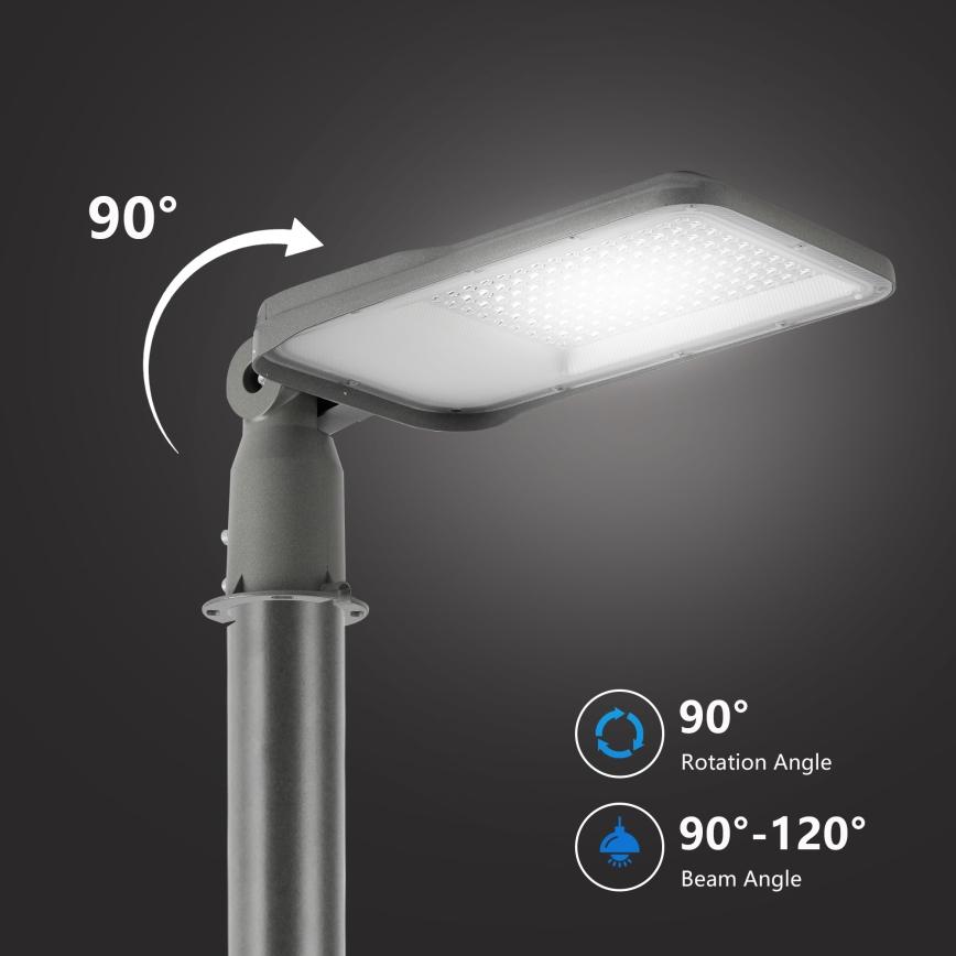 Brilagi - LED Venkovní pouliční lampa s kloubem URBANLIGHT LED/100W/230V šedá IP65