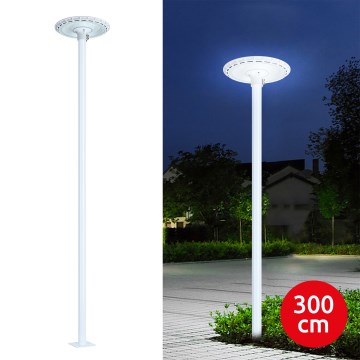 Brilagi - LED Venkovní pouliční lampa se sloupem 3 m URBANSPARK LED/120W/230V bílá IP65
