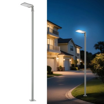 Brilagi - LED Venkovní pouliční lampa se sloupem a kloubem 3 m URBANLIGHT LED/100W/230V šedá IP65