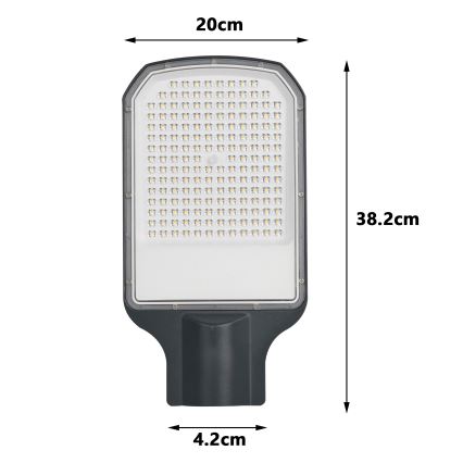 Brilagi - LED Venkovní pouliční lampa URBANLIGHT LED/100W/230V antracit IP65