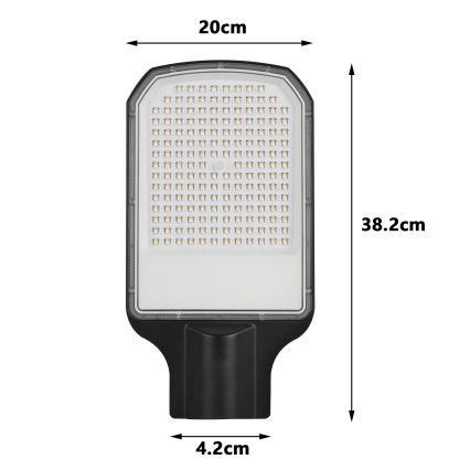 Brilagi - LED Venkovní pouliční lampa URBANLIGHT LED/100W/230V černá IP65