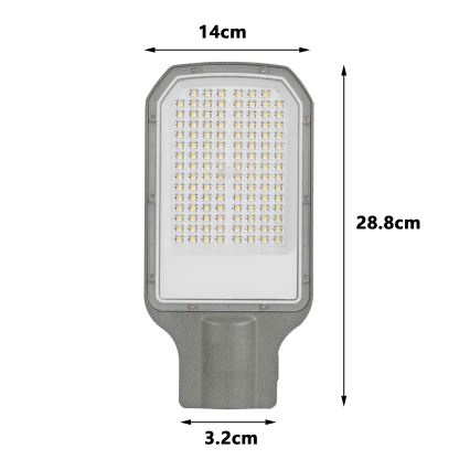 Brilagi - LED Venkovní pouliční lampa URBANLIGHT LED/50W/230V šedá IP65