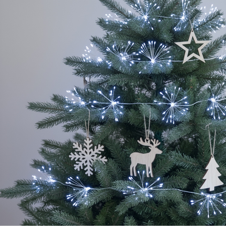 Brilagi - LED Venkovní  řetěz 150xLED 5m IP44 studená bílá ohňostroj