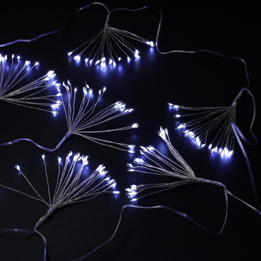Brilagi - LED Venkovní  řetěz 150xLED 5m IP44 studená bílá ohňostroj