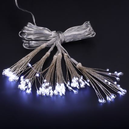 Brilagi - LED Venkovní  řetěz 150xLED 5m IP44 studená bílá ohňostroj