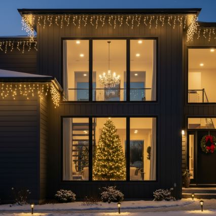 Brilagi - LED Venkovní  řetěz 200xLED/8 funkcí 13m IP44 teplá bílá rampouchy