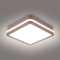 Brilagi - LED Venkovní stropní svítidlo BENE LED/18W/230V 21,5x21,5 cm hnědá IP54
