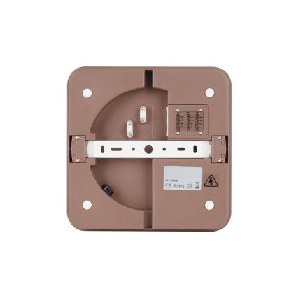 Brilagi - LED Venkovní stropní svítidlo BENE LED/18W/230V 21,5x21,5 cm hnědá IP54