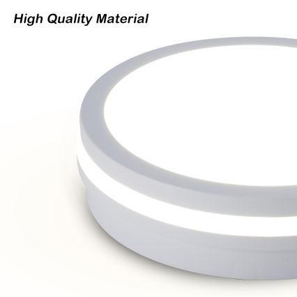 Brilagi - LED Venkovní stropní svítidlo BENE LED/18W/230V pr. 21,5 cm bílá IP54