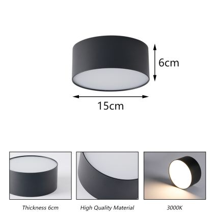 BRILAGI - LED Venkovní stropní svítidlo FORIS LED/20W/230V pr. 15 cm bílá IP44