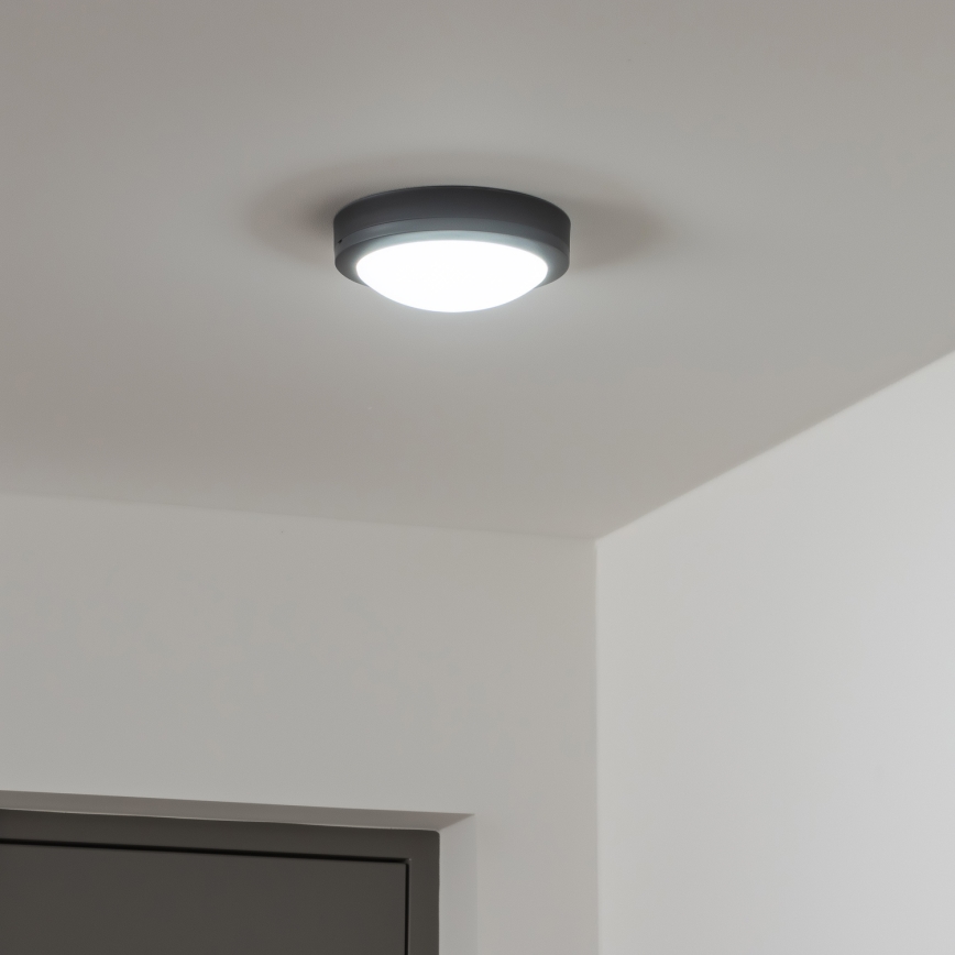 Brilagi - LED Venkovní stropní svítidlo LED/13W/230V pr. 17 cm IP54 antracit