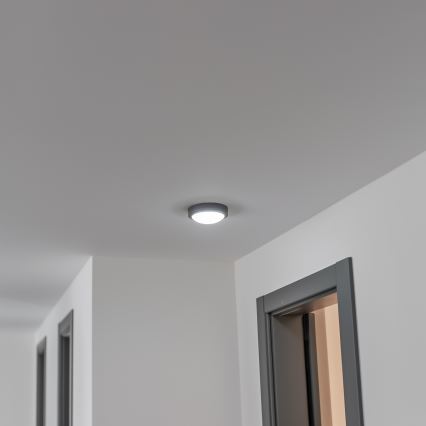 Brilagi - LED Venkovní stropní svítidlo LED/13W/230V pr. 17 cm IP54 antracit