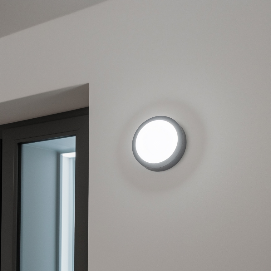 Brilagi - LED Venkovní stropní svítidlo LED/13W/230V pr. 17 cm IP54 antracit