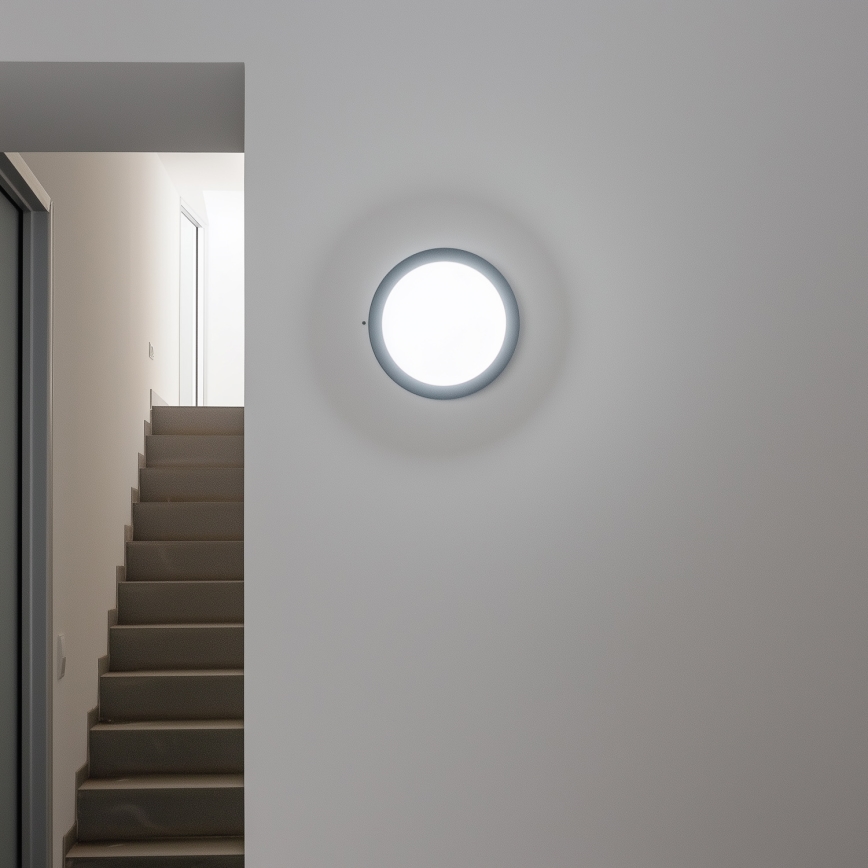 Brilagi - LED Venkovní stropní svítidlo LED/13W/230V pr. 17 cm IP54 antracit