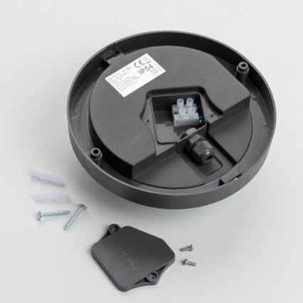 Brilagi - LED Venkovní stropní svítidlo LED/13W/230V pr. 17 cm IP54 antracit
