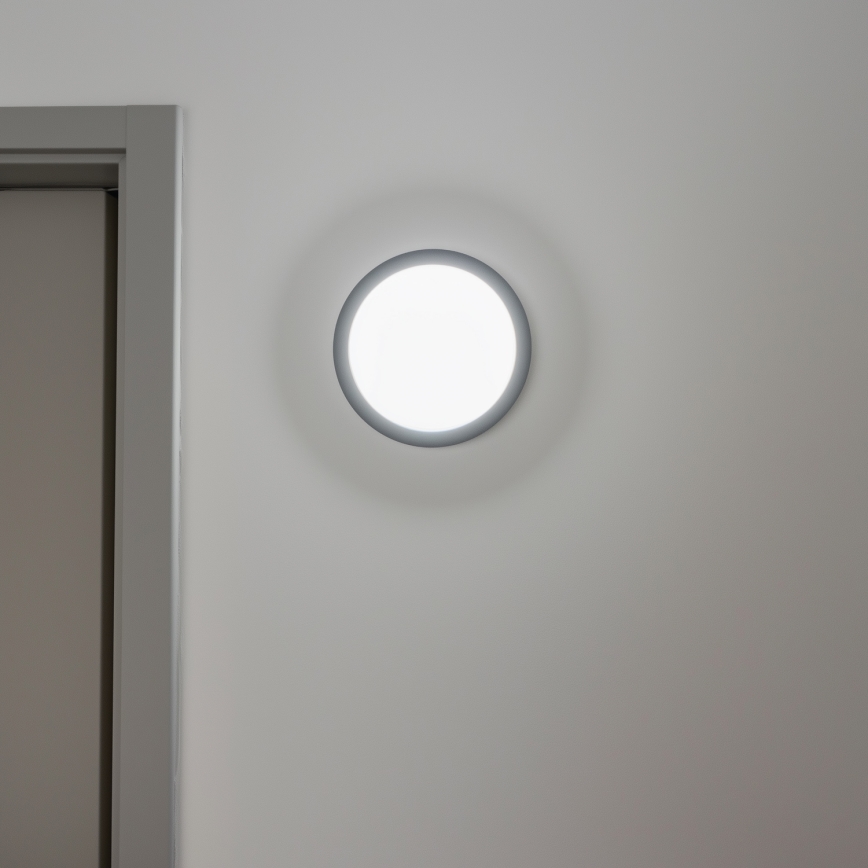 Brilagi - LED Venkovní stropní svítidlo LED/20W/230V pr. 23 cm IP54 antracit