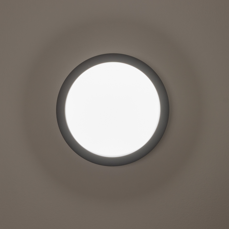 Brilagi - LED Venkovní stropní svítidlo LED/20W/230V pr. 23 cm IP54 antracit