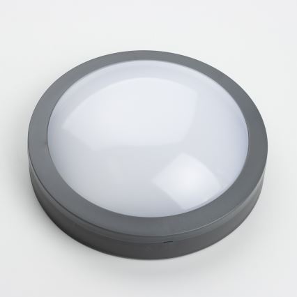 Brilagi - LED Venkovní stropní svítidlo LED/20W/230V pr. 23 cm IP54 antracit