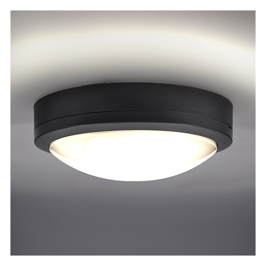 Brilagi - LED Venkovní stropní svítidlo LED/20W/230V pr. 23 cm IP54 antracit
