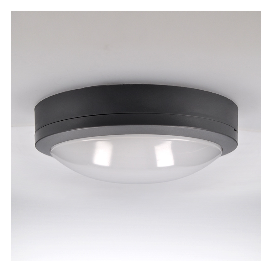 Brilagi - LED Venkovní stropní svítidlo LED/20W/230V pr. 23 cm IP54 antracit
