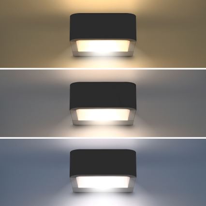 Brilagi - LED Venkovní nástěnné svítidlo BARI LED/7W/230V 3000/4000/6000K antracit IP54
