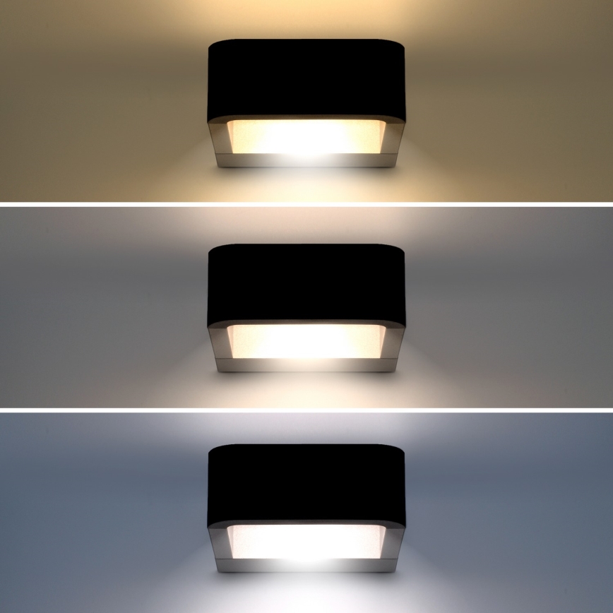 Brilagi - LED Venkovní nástěnné svítidlo BARI LED/7W/230V 3000/4000/6000K černá IP54