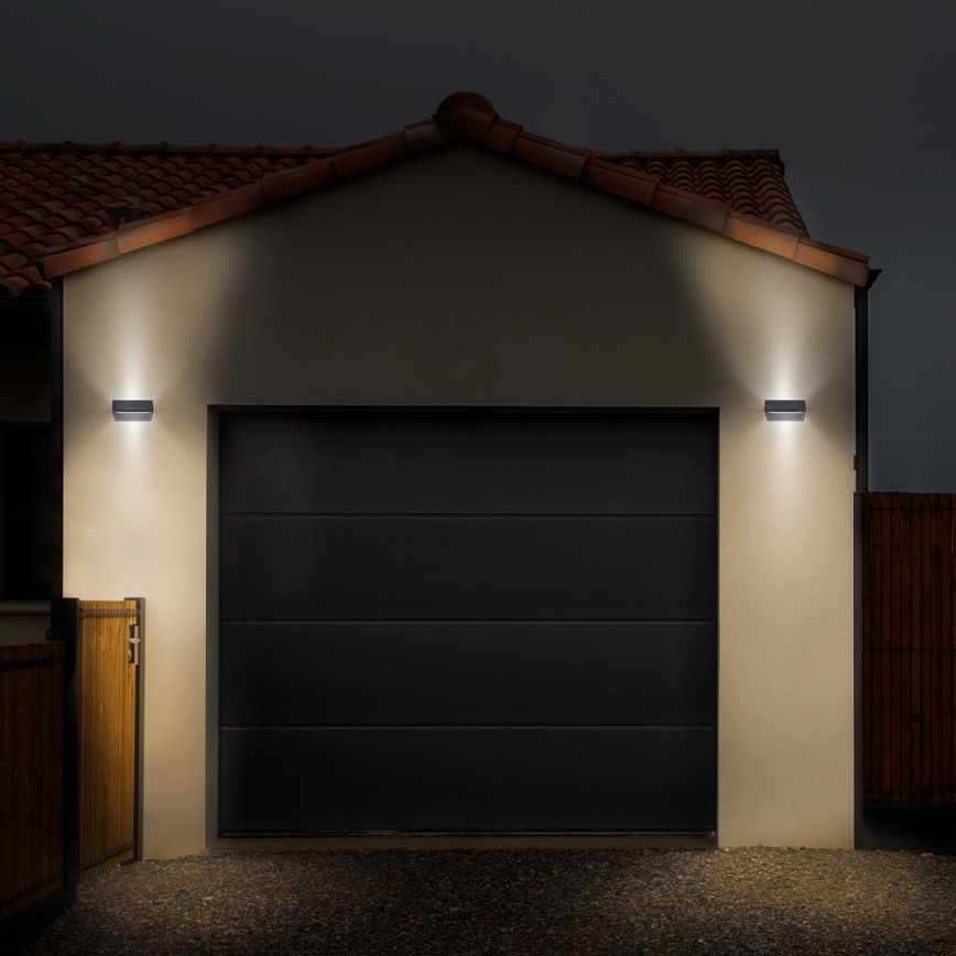Brilagi - LED Venkovní nástěnné svítidlo RAGUSA LED/7W/230V 3000/4000/6000K antracit IP54