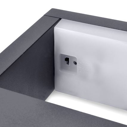 Brilagi - LED Venkovní nástěnné svítidlo RAGUSA LED/7W/230V 3000/4000/6000K antracit IP54