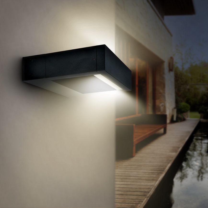 Brilagi - LED Venkovní nástěnné svítidlo RAGUSA LED/7W/230V 3000/4000/6000K černá IP54