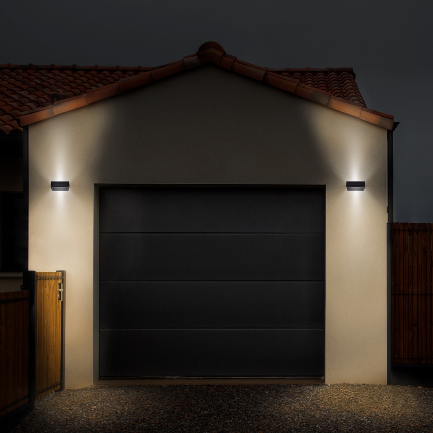 Brilagi - LED Venkovní nástěnné svítidlo RAGUSA LED/7W/230V 3000/4000/6000K černá IP54