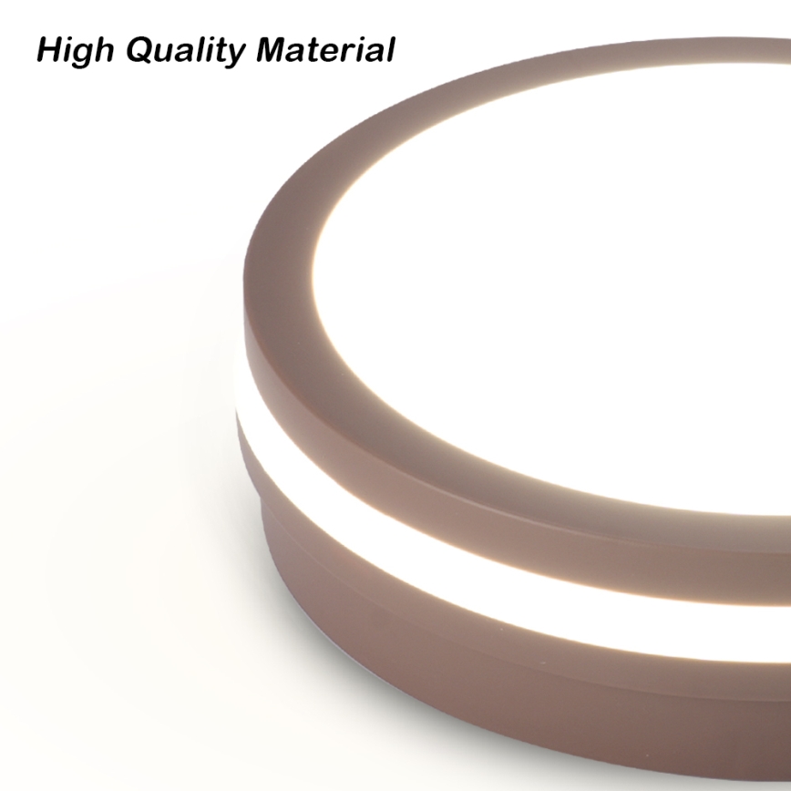 Brilagi - LED Venkovní svítidlo se senzorem BENE LED/24W/230V pr. 26 cm hnědá IP54