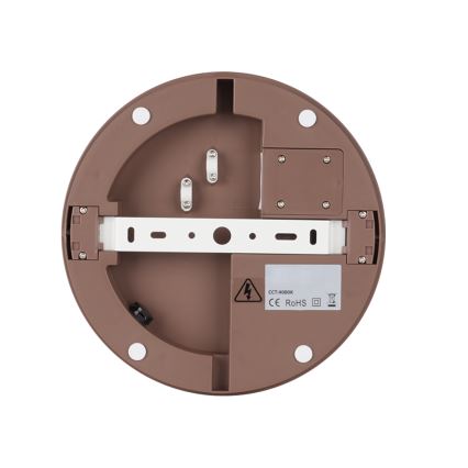 Brilagi - LED Venkovní svítidlo se senzorem BENE LED/24W/230V pr. 26 cm hnědá IP54