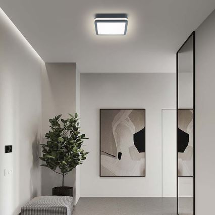 Brilagi - LED Venkovní svítidlo se senzorem BENE LED/18W/230V 22x22 cm antracit IP54
