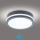 Brilagi - LED Venkovní svítidlo se senzorem BENE LED/18W/230V pr. 22 cm antracit IP54