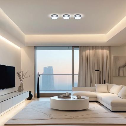 Brilagi - LED Venkovní svítidlo se senzorem BENE LED/18W/230V pr. 22 cm antracit IP54