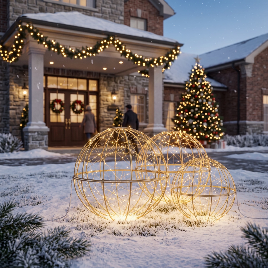 BRILAGI - LED Venkovní vánoční dekorace LED/1,3W/230V IP44 pr. 40 cm koule