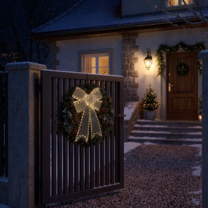 BRILAGI - LED Venkovní vánoční dekorace LED/3,3W/230V IP44 mašle stříbrná