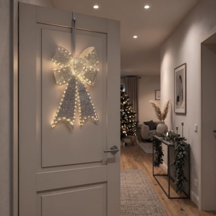 BRILAGI - LED Venkovní vánoční dekorace LED/3,3W/230V IP44 mašle stříbrná