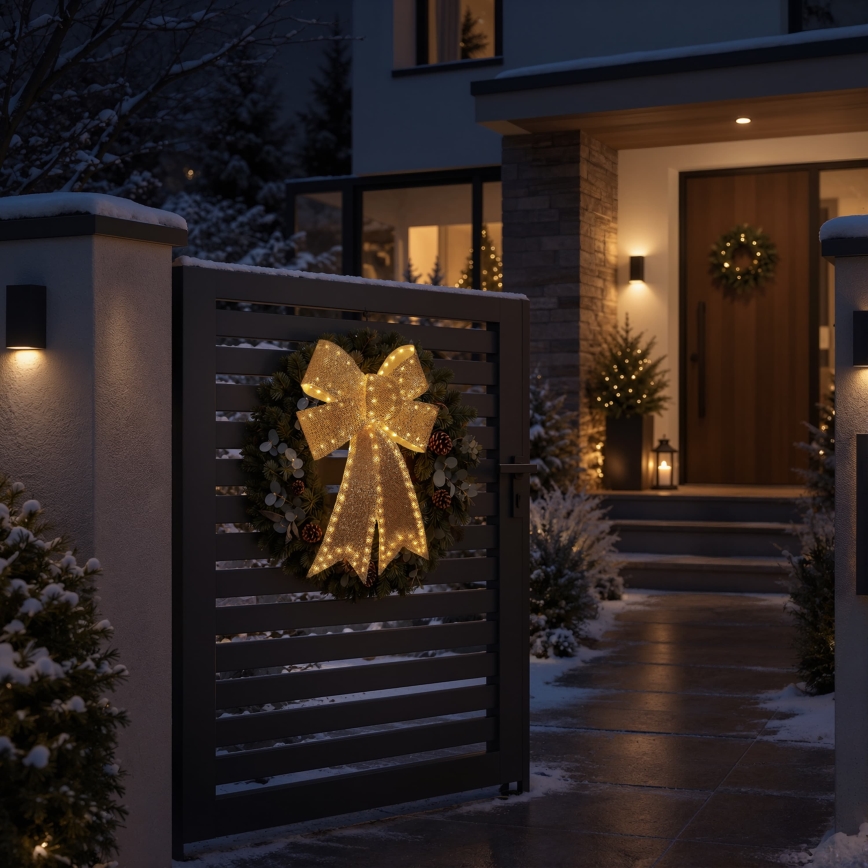 BRILAGI - LED Venkovní vánoční dekorace LED/3,3W/230V IP44 mašle zlatá