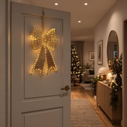 BRILAGI - LED Venkovní vánoční dekorace LED/3,3W/230V IP44 mašle zlatá