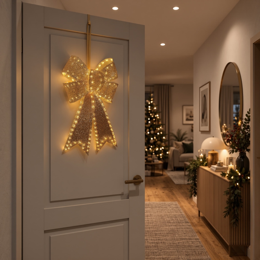 BRILAGI - LED Venkovní vánoční dekorace LED/3,3W/230V IP44 mašle zlatá