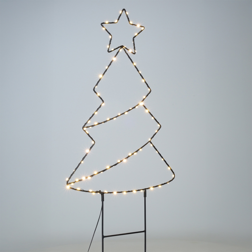 Brilagi - LED Venkovní vánoční dekorace LED/3xAA IP44 68x29 cm stromek