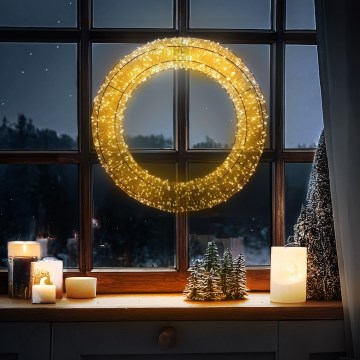 Brilagi - LED Venkovní vánoční dekorace LED/6W/230V IP44 50 cm věnec