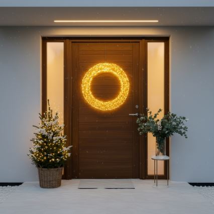 Brilagi - LED Venkovní vánoční dekorace LED/6W/230V IP44 50 cm věnec