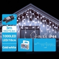 BRILAGI - LED Venkovní vánoční řetěz 1000xLED/9W/230V 53m IP44 studená bílá