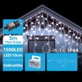 BRILAGI - LED Venkovní vánoční řetěz 1500xLED/12W/8 funkcí 78x0,6m IP44 studená bílá
