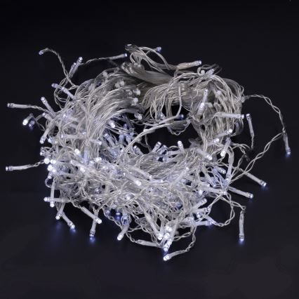 Brilagi - LED Venkovní vánoční řetěz 200xLED/8 funkcí 13m IP44 studená bílá rampouchy