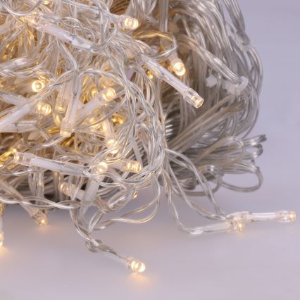 Brilagi - LED Venkovní vánoční řetěz 200xLED/8 funkcí 13m IP44 teplá bílá rampouchy